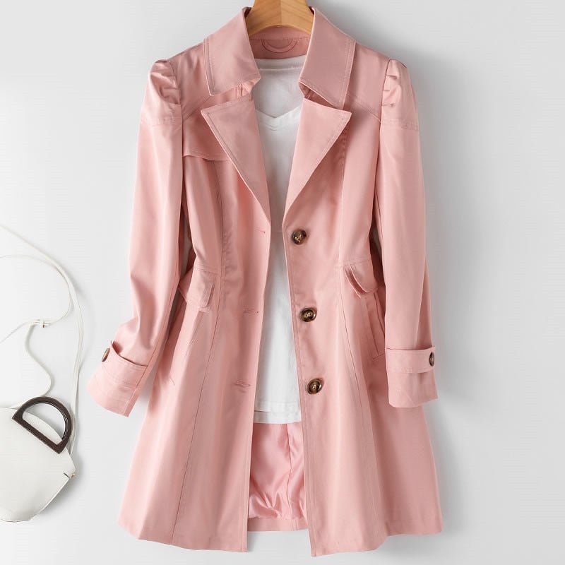Damen Trenchcoat Vielseitiger & Stilvoller Übergangsmantel