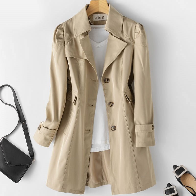 Damen Trenchcoat Vielseitiger & Stilvoller Übergangsmantel