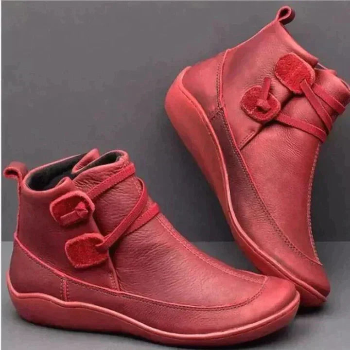 Orthopädische Lederstiefel Damen Wasserdicht & bequem