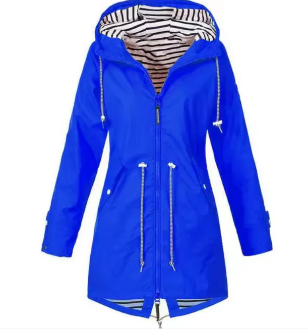 Wasserdichte Damenjacke mit Kapuze - Frühlingsstil