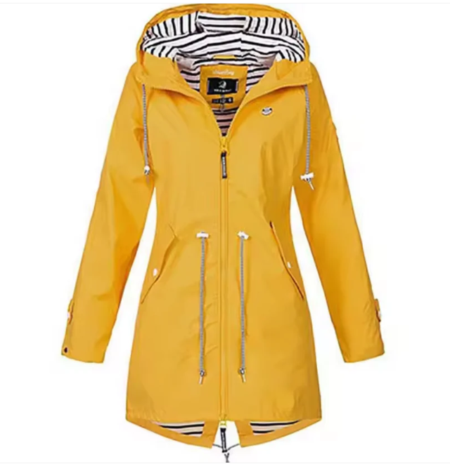 Wasserdichte Damenjacke mit Kapuze - Frühlingsstil