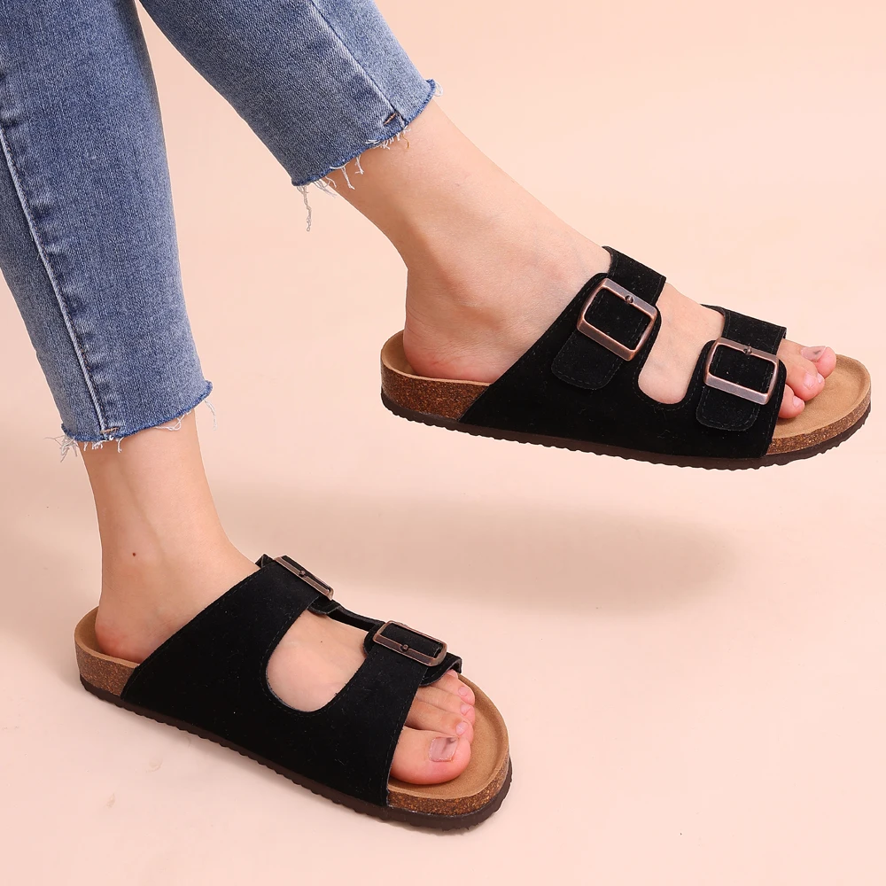 Orthopädische Kork-Sandalen Fußbett für Komfort und Unterstützung