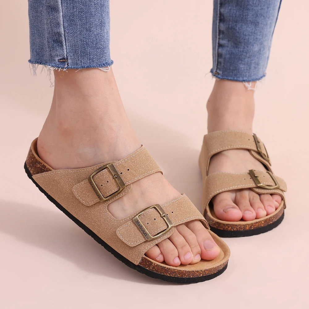Orthopädische Kork-Sandalen Fußbett für Komfort und Unterstützung