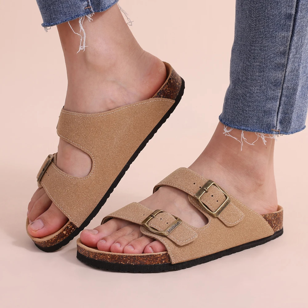 Orthopädische Kork-Sandalen Fußbett für Komfort und Unterstützung