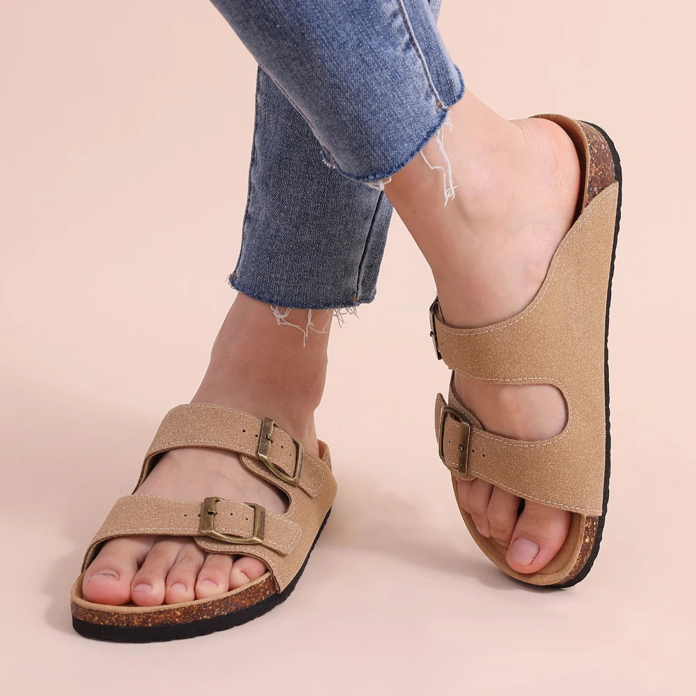 Orthopädische Kork-Sandalen Fußbett für Komfort und Unterstützung