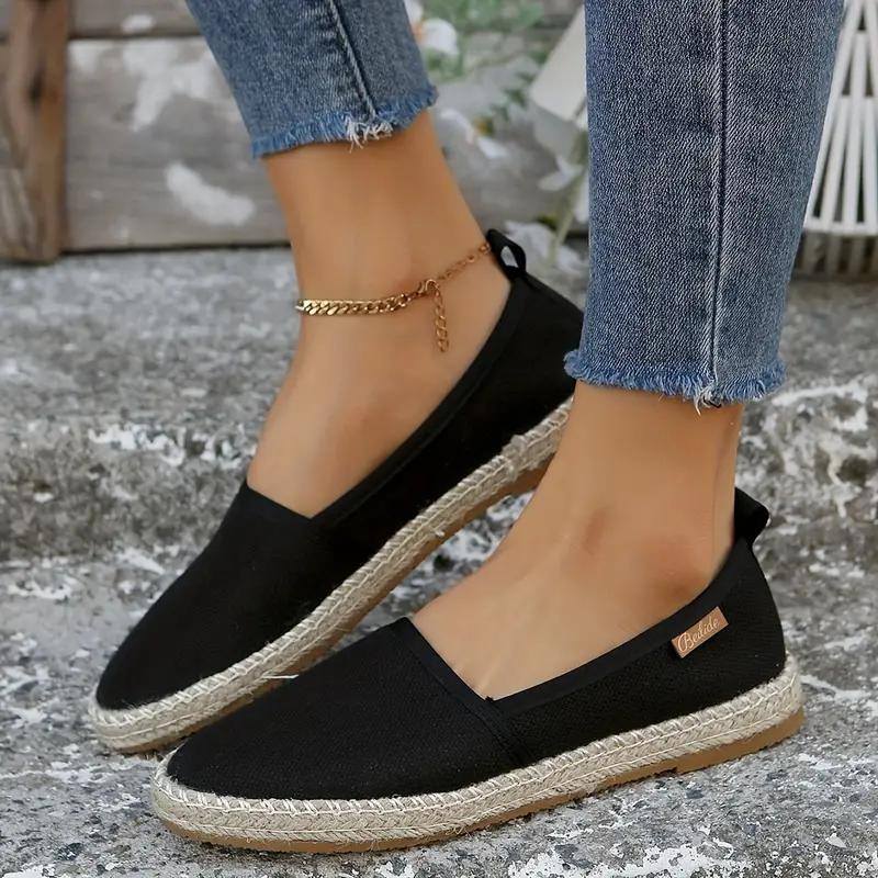 Leichte Damen Espadrilles Flache Segeltuchschuhe für den Sommer