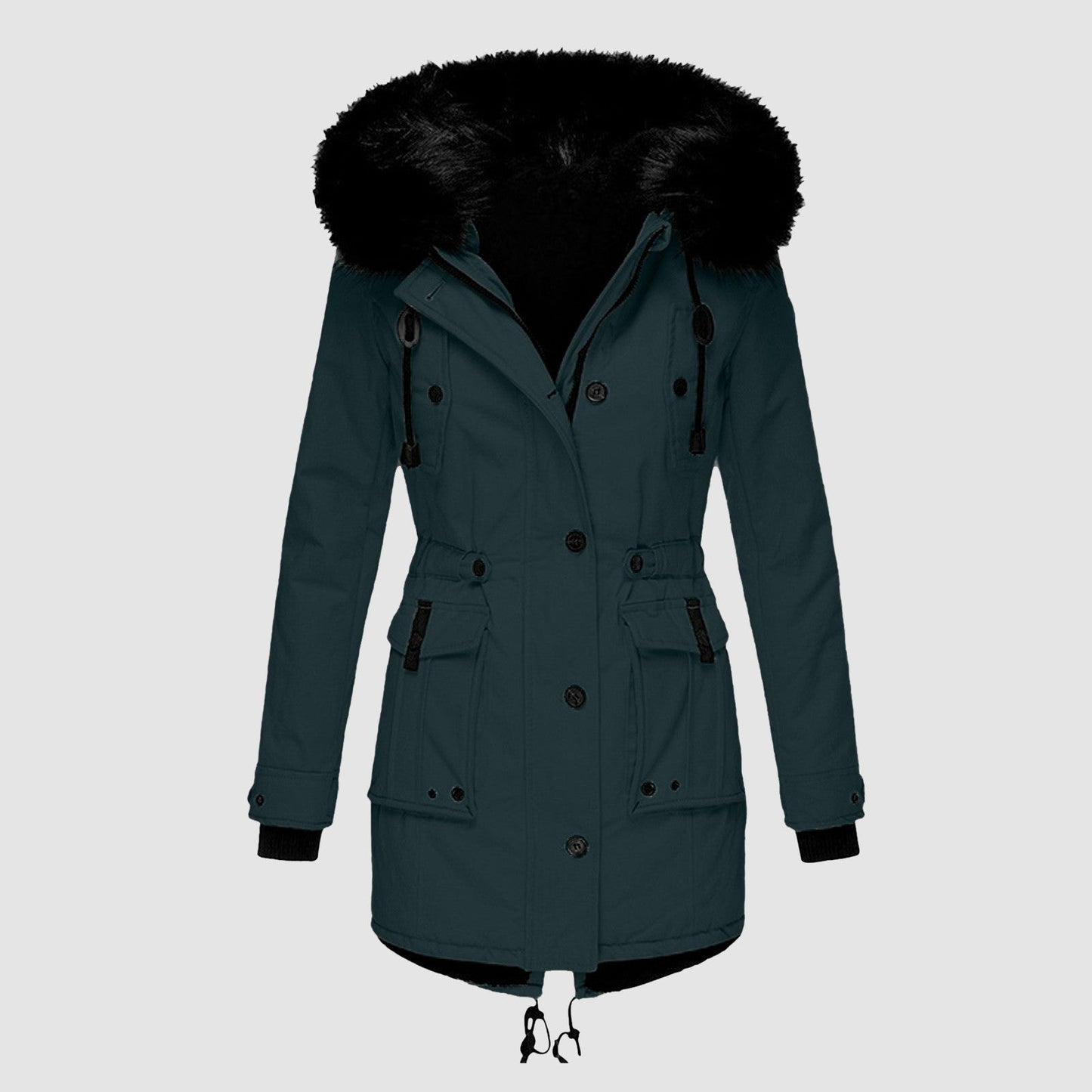 Damen Winterparka Warmer Modemantel mit Kapuze