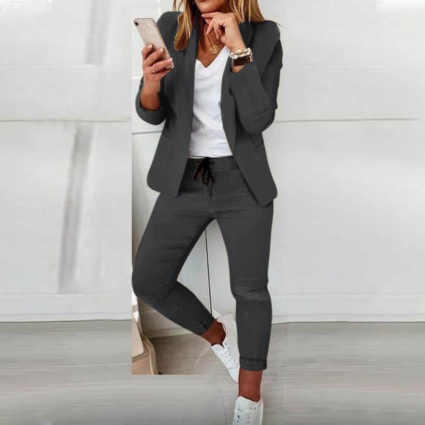 Elegantes Blazer-Hose-Set Damen Stilvoll & bequem