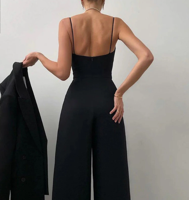 Sexy Damen Overall Riemen Jumpsuit