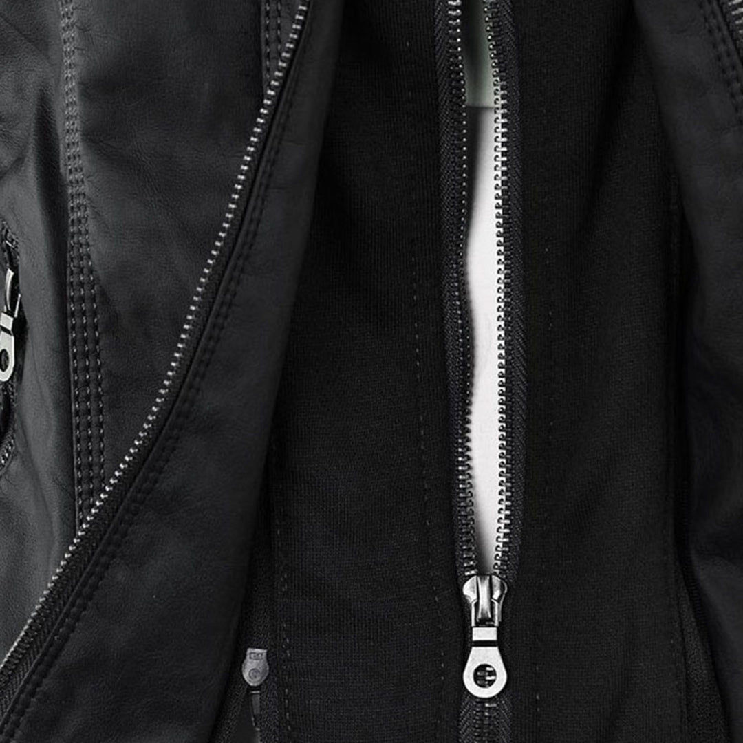 Damen Lederjacke mit Kapuze - Herbst/Winter 2023