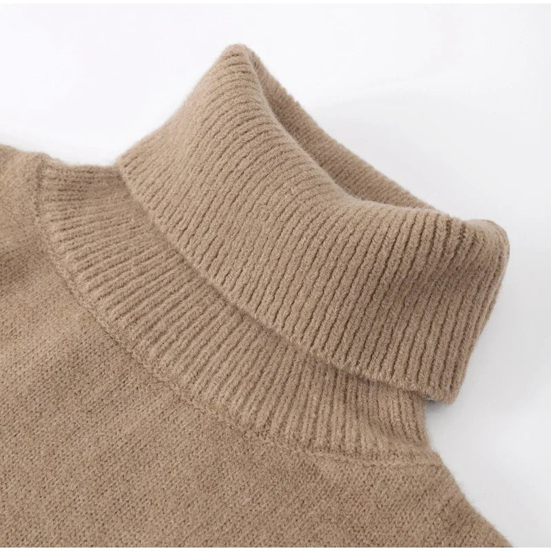 Hochwertiger Damen Rollkragenpullover aus Polyester - Elegant & Vielseitig