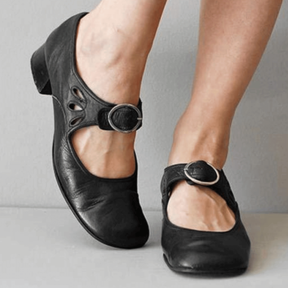 Leder Sandalen mit Dämpfung Schmerzlinderung bei Fersen-, Fuß- und Knieschmerzen