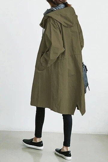 Langen Damen Trenchcoat Modisch & Vielseitig für jede Jahreszeit