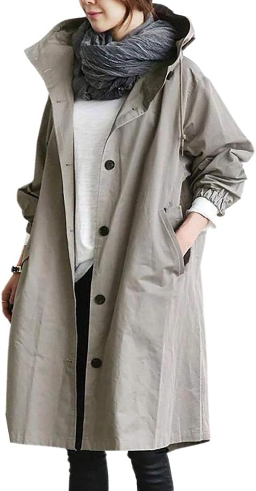 Langen Damen Trenchcoat Modisch & Vielseitig für jede Jahreszeit