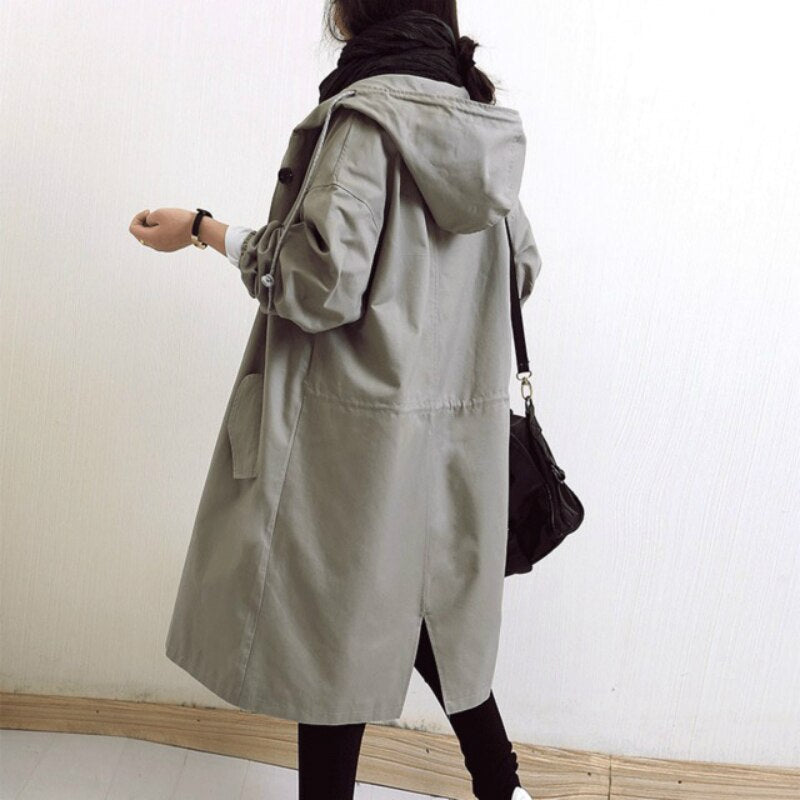 Langen Damen Trenchcoat Modisch & Vielseitig für jede Jahreszeit