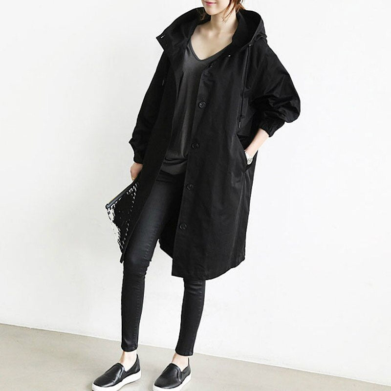 Langen Damen Trenchcoat Modisch & Vielseitig für jede Jahreszeit