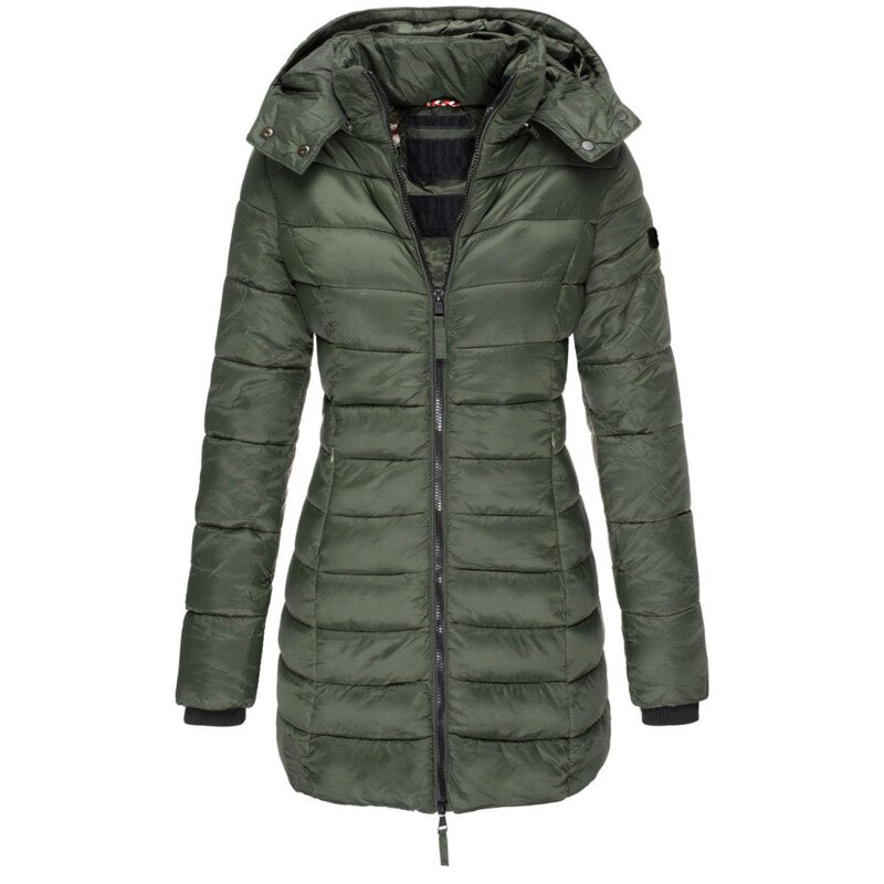 Winterjacke mit Kapuze und Reißverschluss – Herbst & Winter