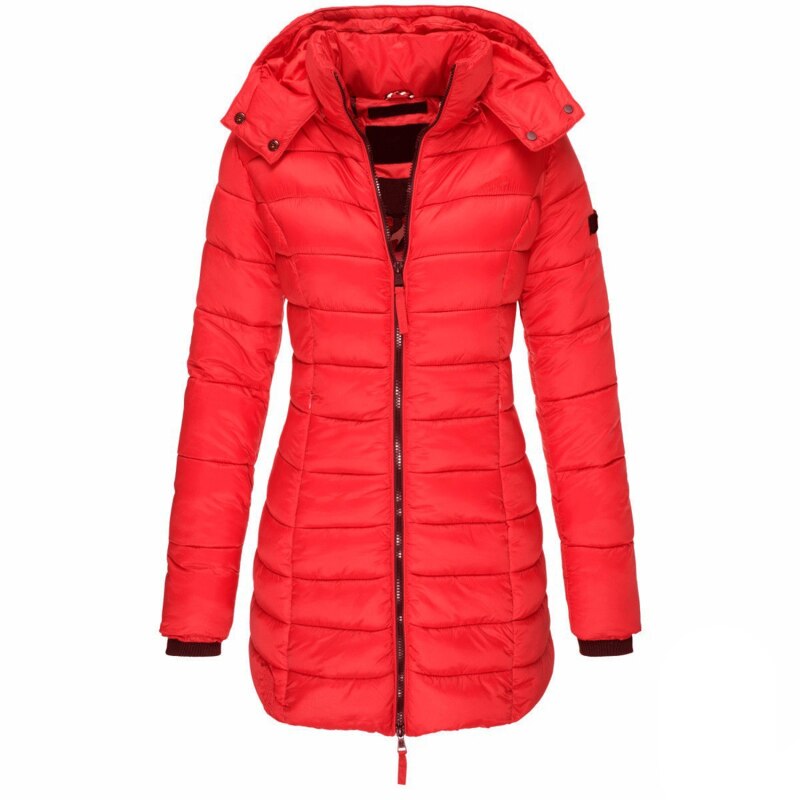 Winterjacke mit Kapuze und Reißverschluss – Herbst & Winter