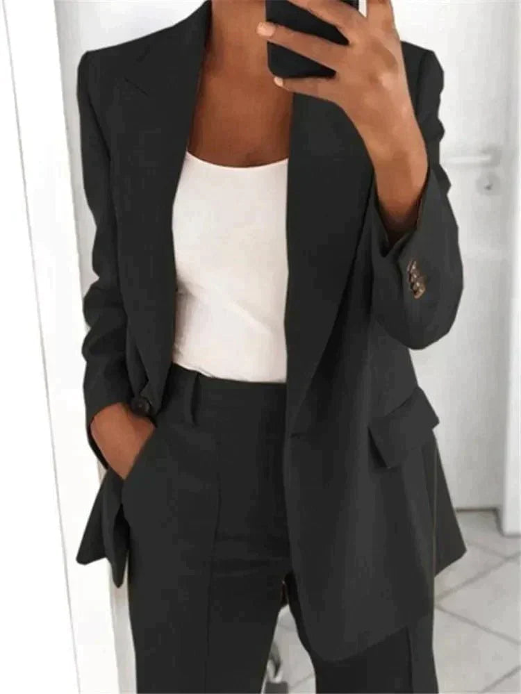 Damen Anzug Zweiteiler Elegantes & bequemes Outfit aus Baumwolle