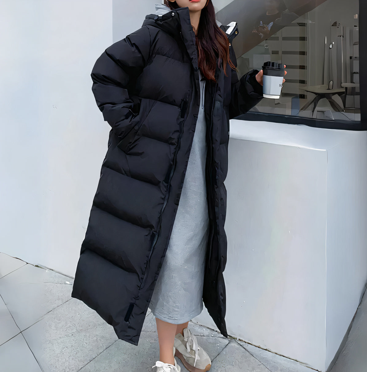 Wasserdicht & Winddicht Lange Damen Winterjacke