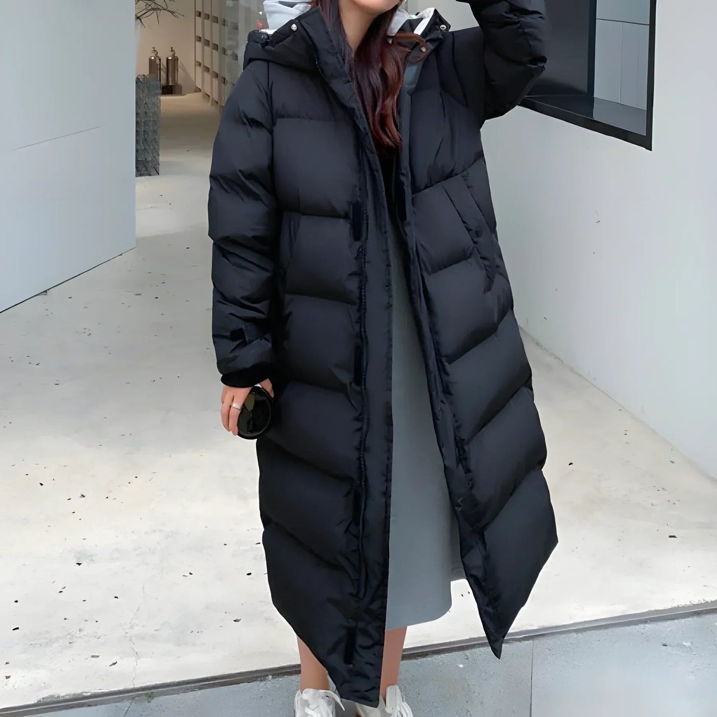 Wasserdicht & Winddicht Lange Damen Winterjacke