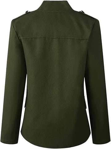 Damenblazer mit Stehkragen - Eleganter Kurzblazer für Alltag & Büro