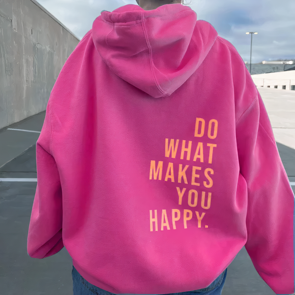 Damen Kapuzenpullover Oversize Modischer Hoodie mit Logo