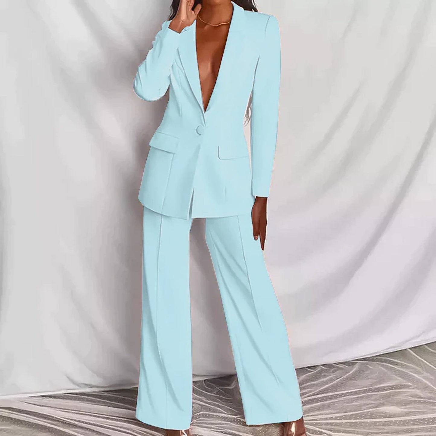 Blazer Hose Set Damen Elegantes Outfit für jeden Anlass