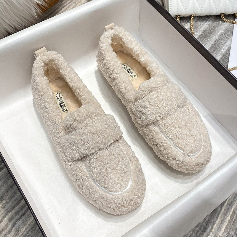 Plüsch Hausschuhe Damen Weiche & Warme Pantoffeln mit rutschfester Sohle