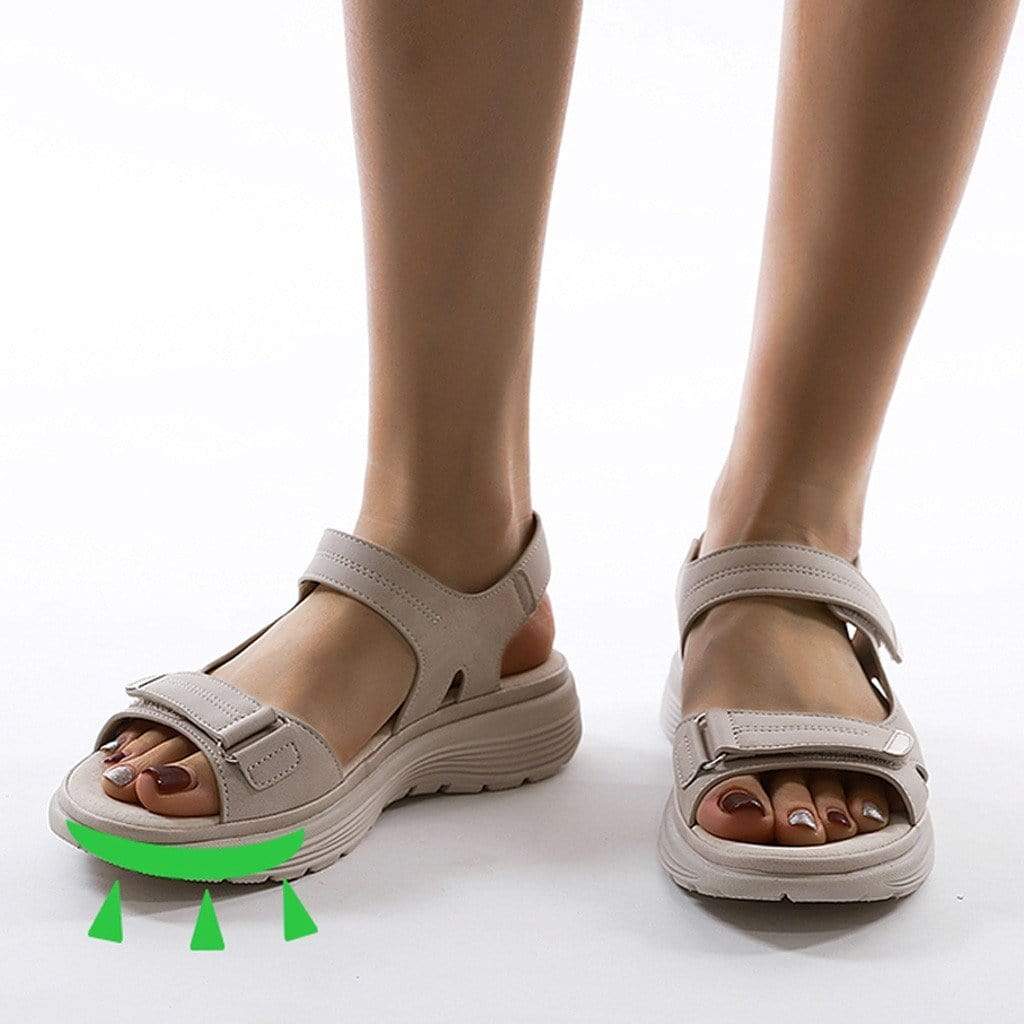 Orthopädische Damen-Sandalen mit verstellbaren Riemen