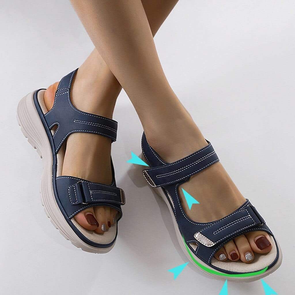 Orthopädische Damen-Sandalen mit verstellbaren Riemen