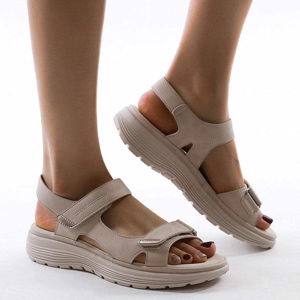 Orthopädische Damen-Sandalen mit verstellbaren Riemen