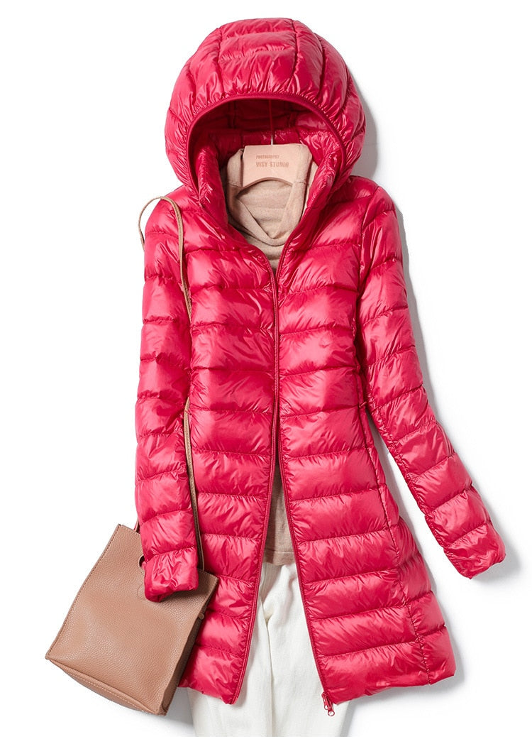 Leichte Winterjacke Damen Ultraleichte Freizeitjacke für Damen