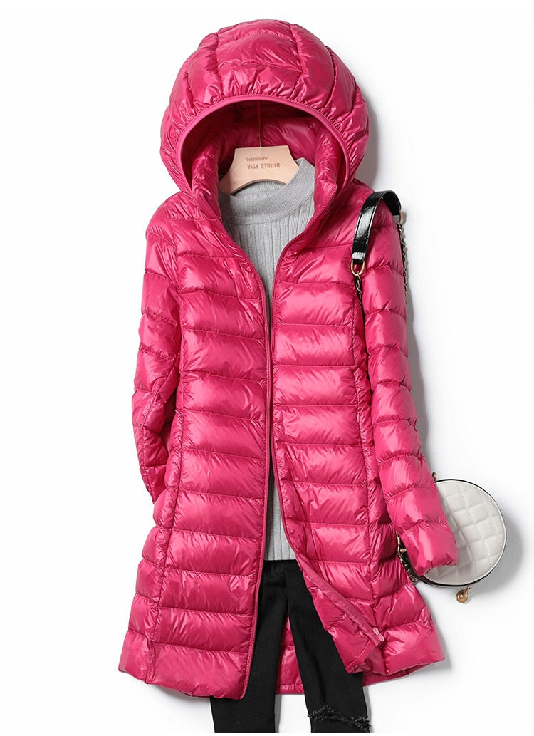 Leichte Winterjacke Damen Ultraleichte Freizeitjacke für Damen