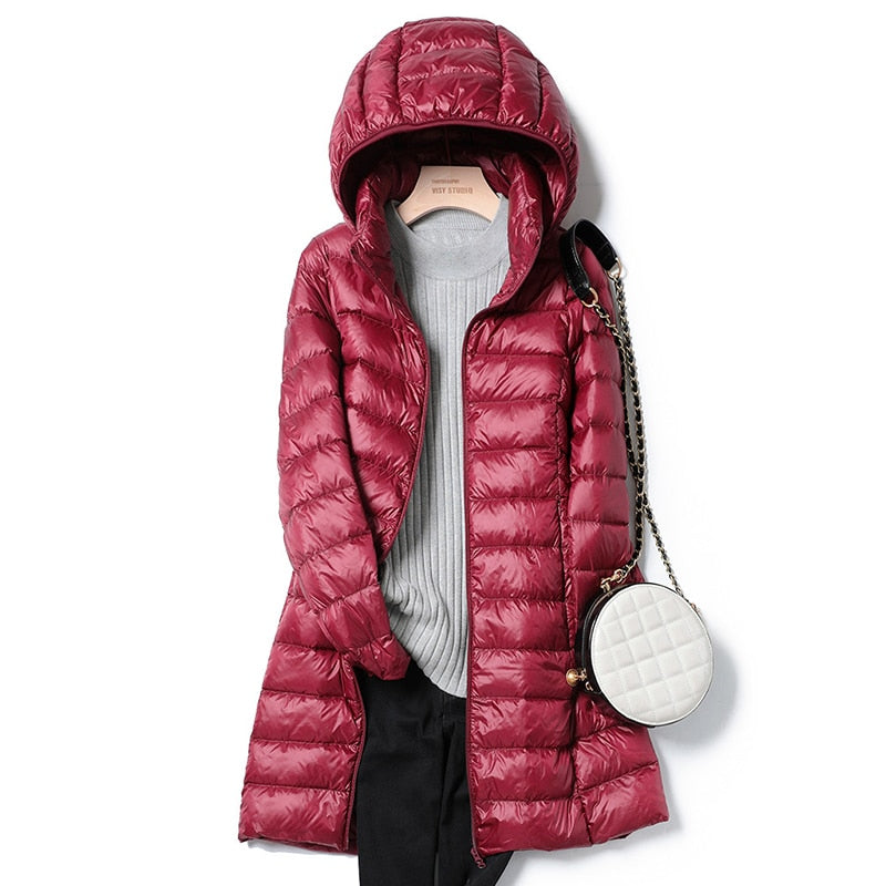 Leichte Winterjacke Damen Ultraleichte Freizeitjacke für Damen
