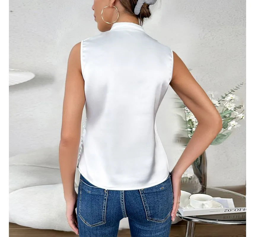 Elegantes ärmelloses Damentop - Sommer Top unifarben