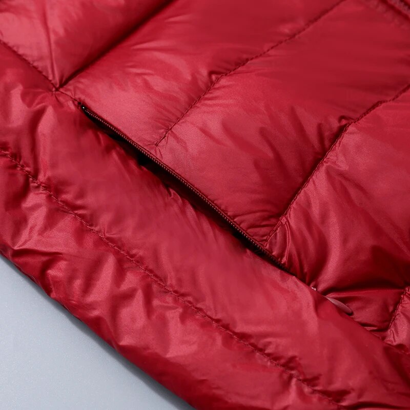 Wende-Daunenjacke Leichte, warme & figurbetonte Winterjacke