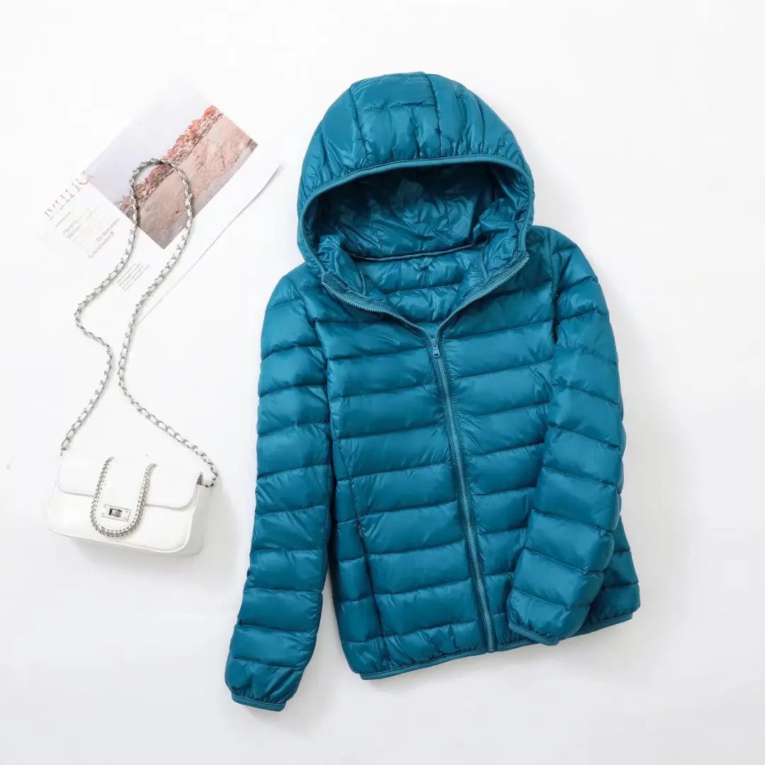 Wende-Daunenjacke Leichte, warme & figurbetonte Winterjacke
