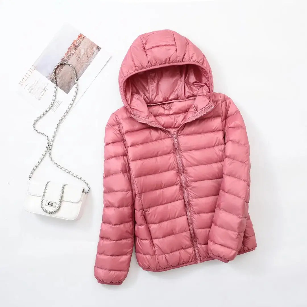 Wende-Daunenjacke Leichte, warme & figurbetonte Winterjacke