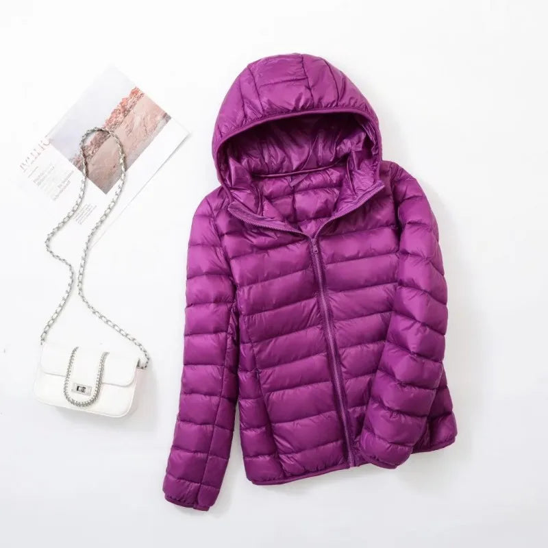 Wende-Daunenjacke Leichte, warme & figurbetonte Winterjacke
