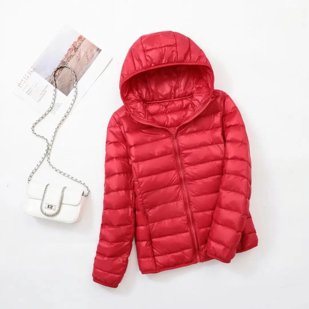 Wende-Daunenjacke Leichte, warme & figurbetonte Winterjacke