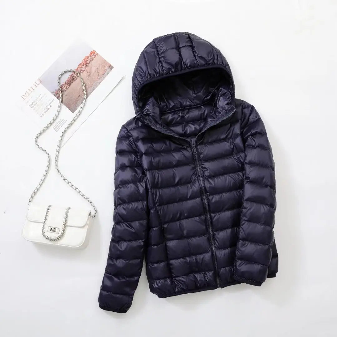Wende-Daunenjacke Leichte, warme & figurbetonte Winterjacke