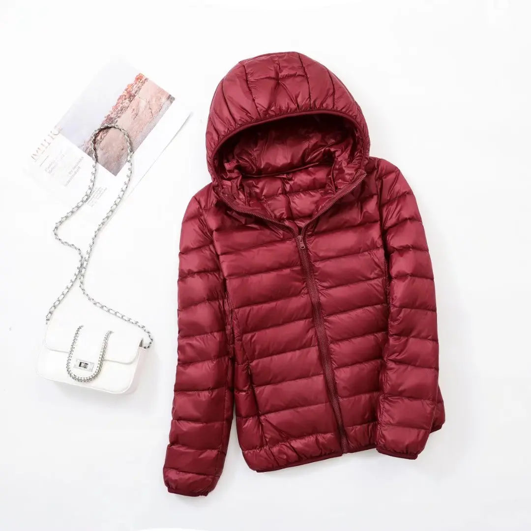 Wende-Daunenjacke Leichte, warme & figurbetonte Winterjacke
