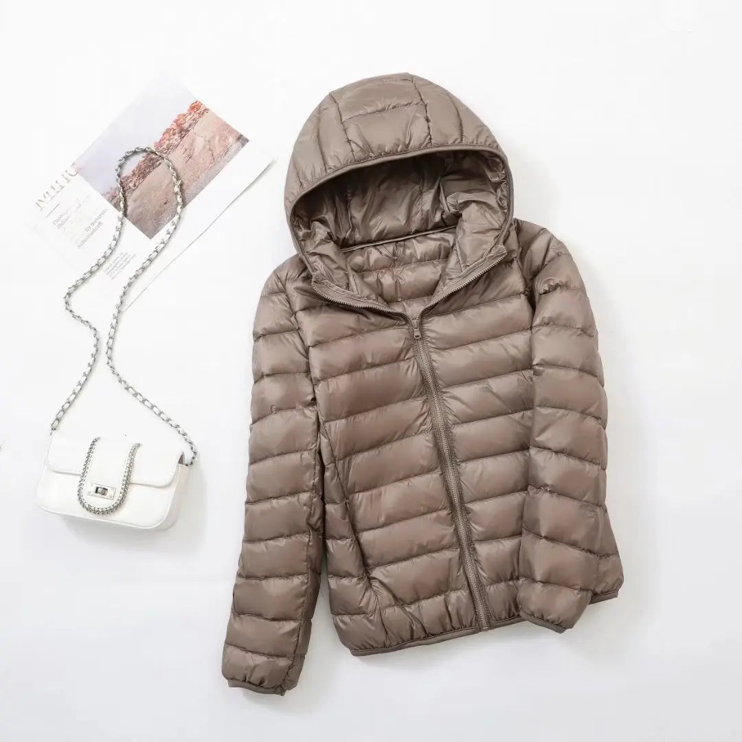 Wende-Daunenjacke Leichte, warme & figurbetonte Winterjacke