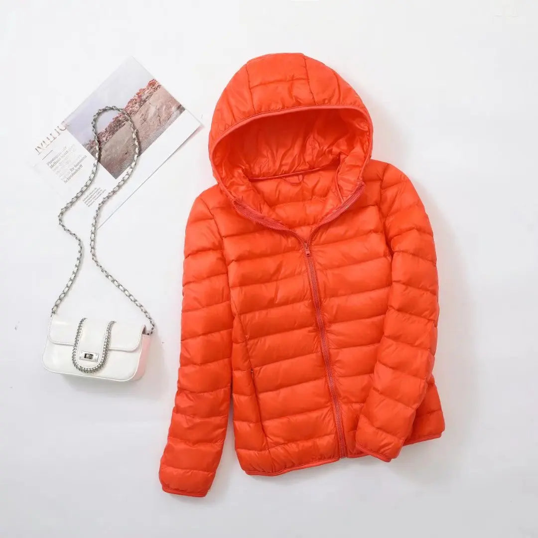 Wende-Daunenjacke Leichte, warme & figurbetonte Winterjacke