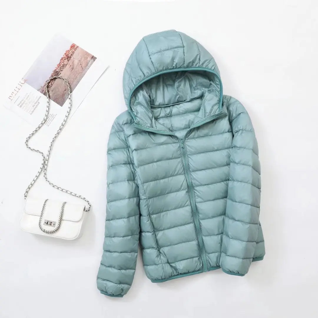 Wende-Daunenjacke Leichte, warme & figurbetonte Winterjacke