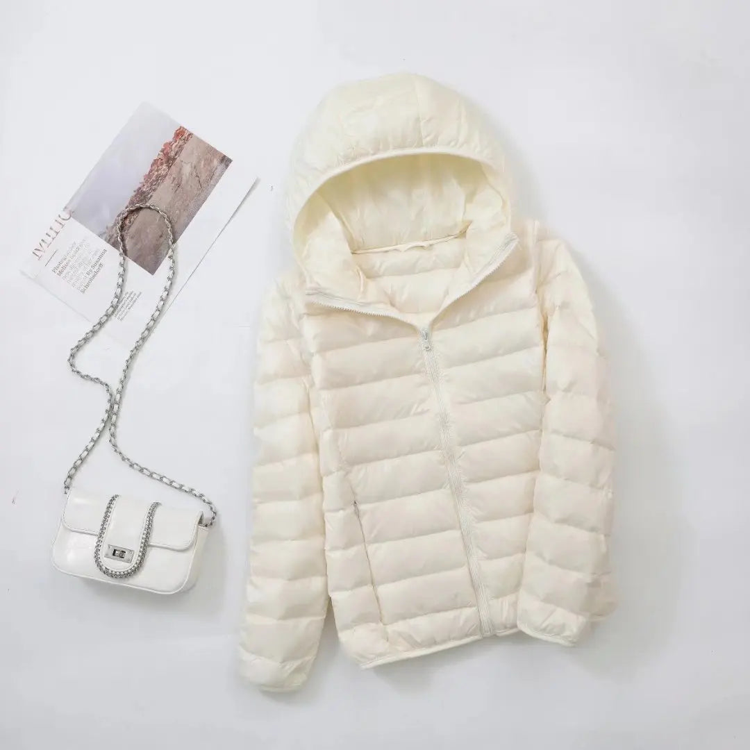 Wende-Daunenjacke Leichte, warme & figurbetonte Winterjacke