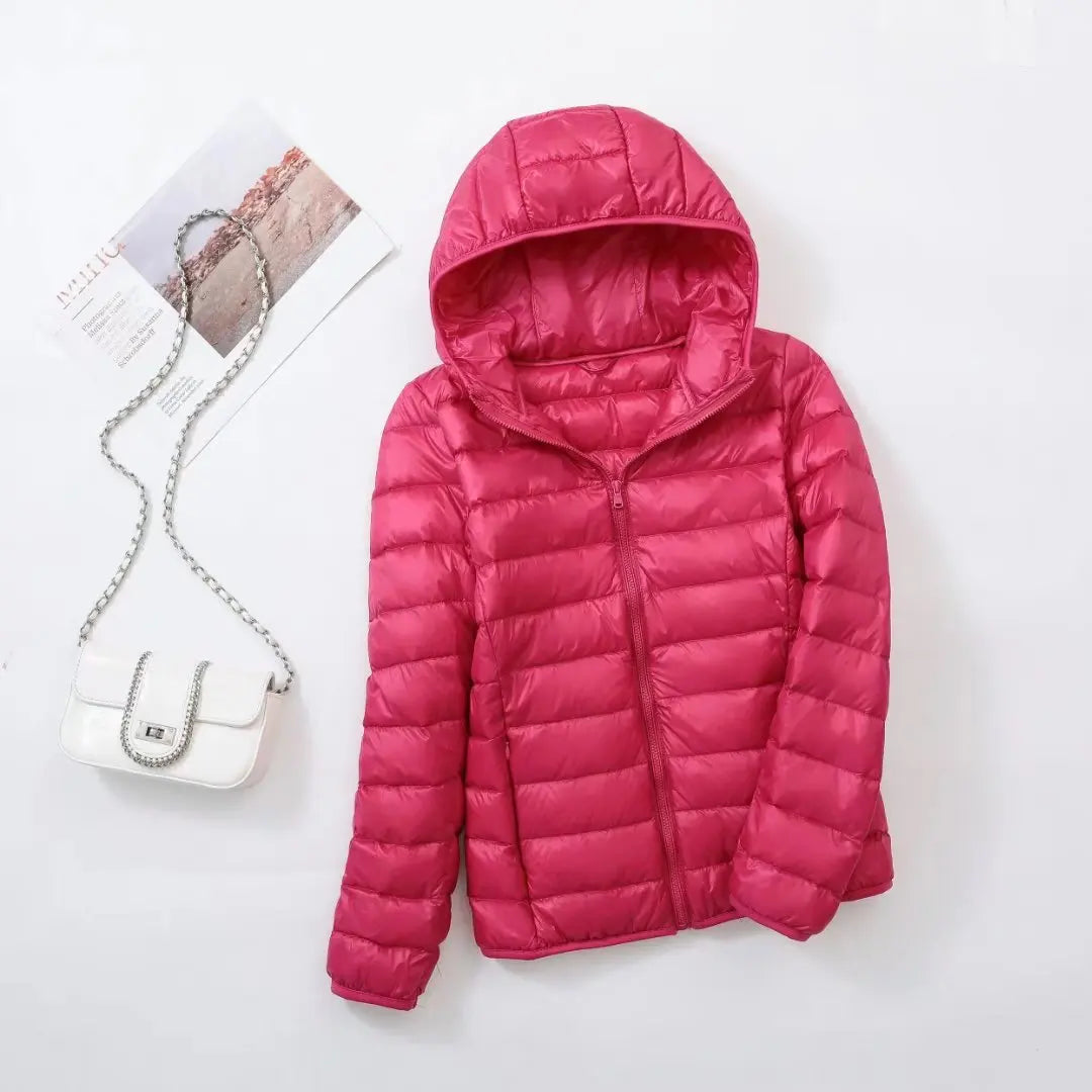 Wende-Daunenjacke Leichte, warme & figurbetonte Winterjacke