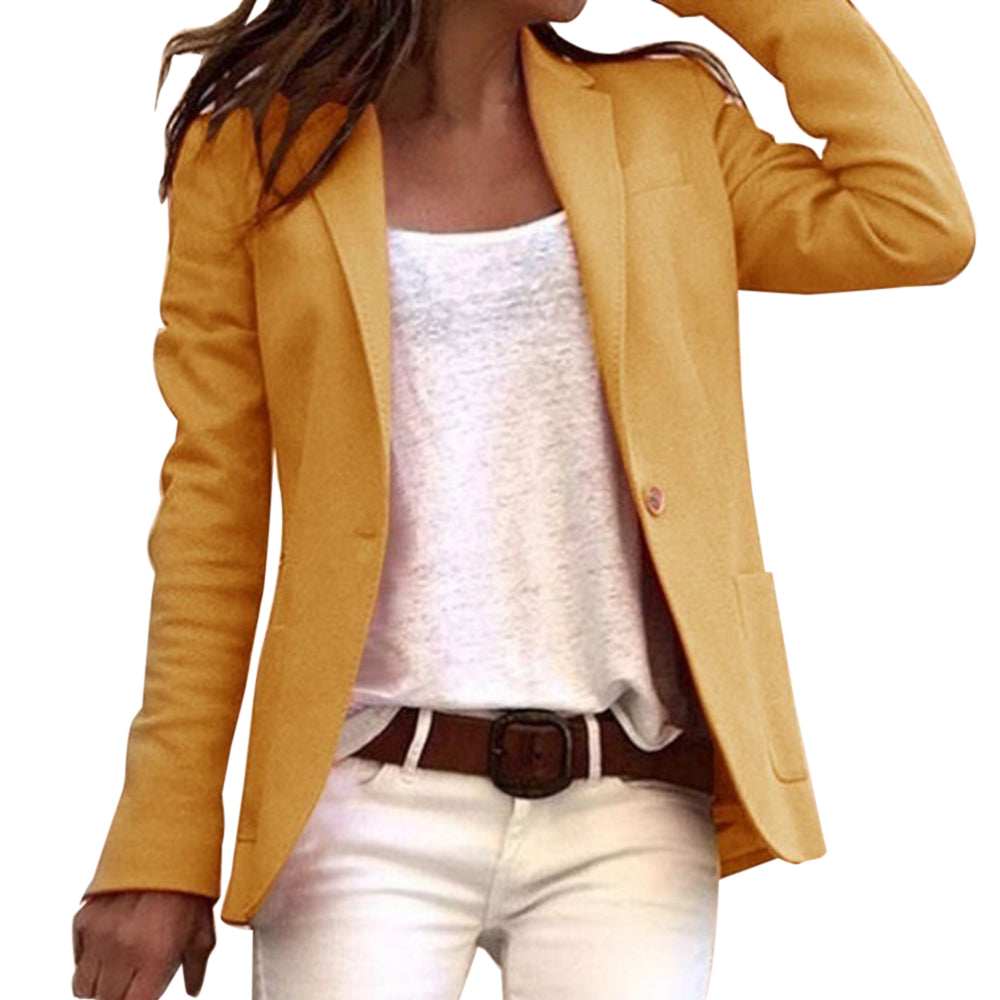 Langärmliger Blazer mit Reverskragen - Schlanke Passform
