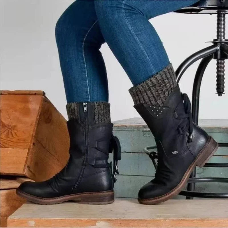 Winter-Schuhe Damen Warme, bequeme & stützende Halbschuhe für lange Spaziergänge
